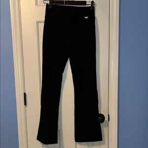 PINK Victoria's Secret Adult S black Yoga flare pants